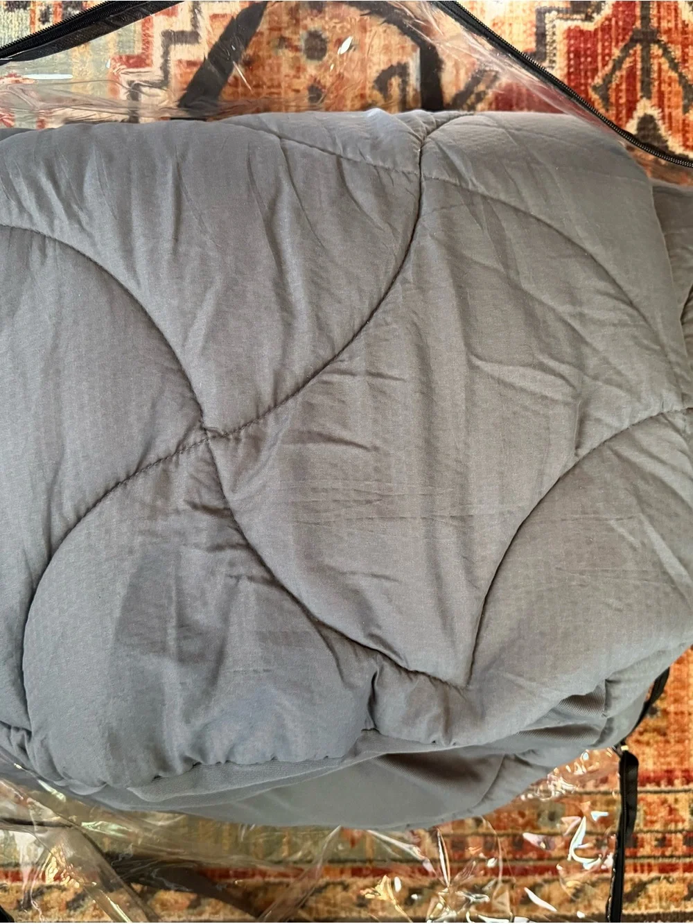 Quilted Comforter in Gray – Ultra-Soft Everyday Bedding